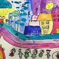 Kindergarten 2 Level - Colourful Buildings inspired by Hundertwasse