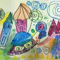 Kindergarten 2 Level - Colourful Buildings inspired by Hundertwasse